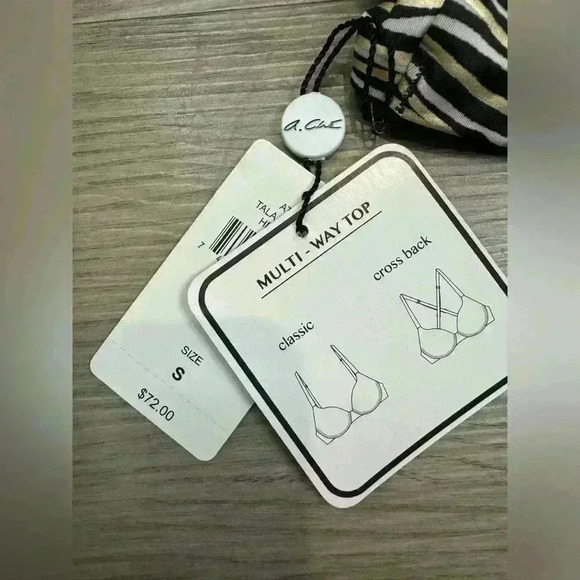 A.CHE Women’s Hermosa Tala Foam-Padded Jersey Longline Bikini Top Size S - Picture 7 of 8